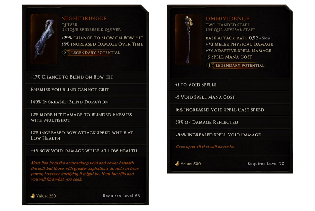 Legendary Items and Eternity Cache Developer Blog Last Epoch Forums