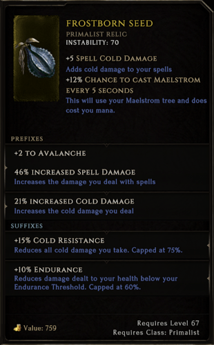 t5 level relic